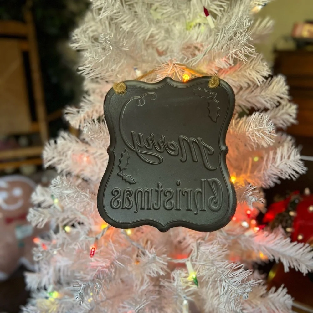 Rare Vintage 1980’s It’s The Most Wonderful Time of the Year Ornament Wall Decor